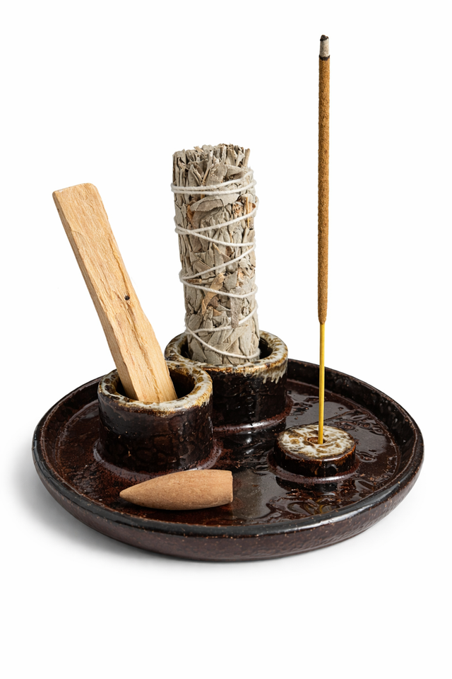 Porte encens Trio Palo Santo Sauge