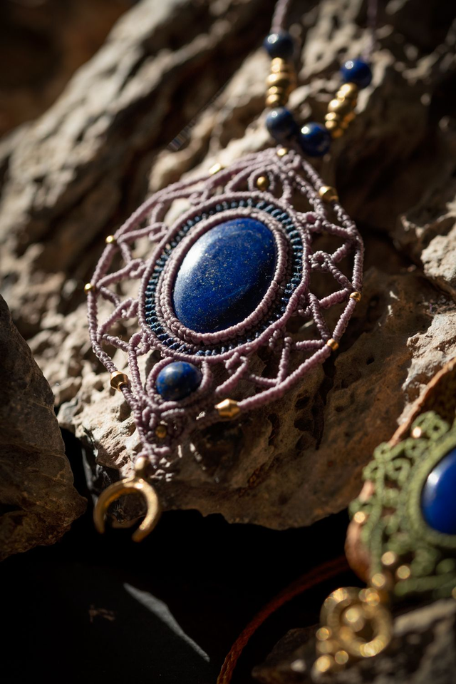 Nephthys - Collier Lapis lazuli