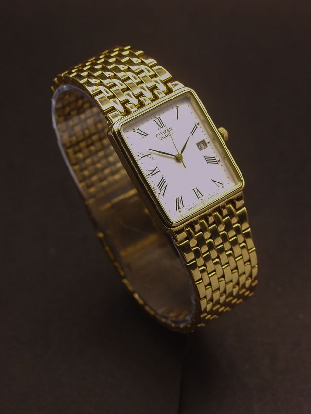 Citizen 6010-S51482 Tank-Style Dress Watch - Quartz