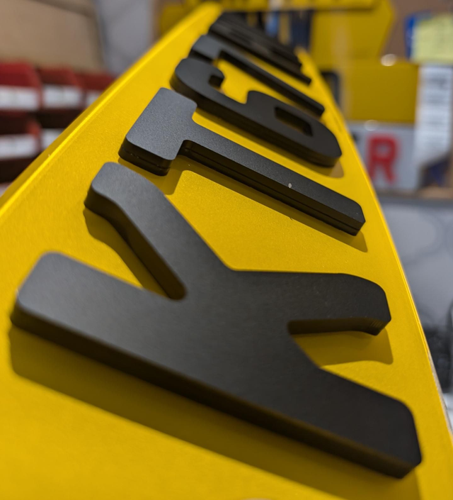 6mm Matte Black 4D Laser Cut