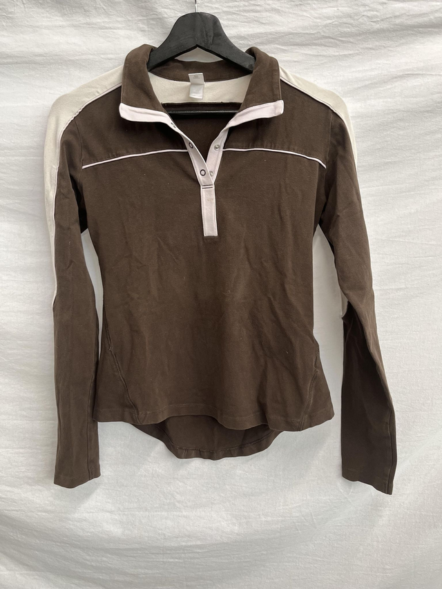 Polo décathlon marron/rose pâle Taille 40