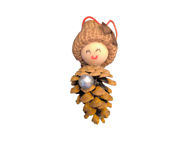 Bonhomme en pin à suspendre (Petit)