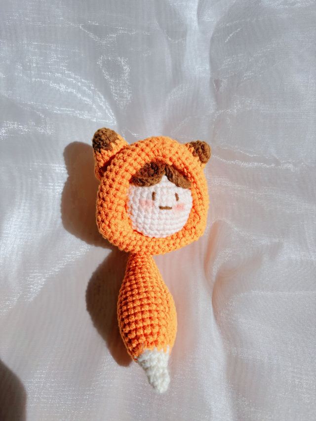Crochet handmade fox boy