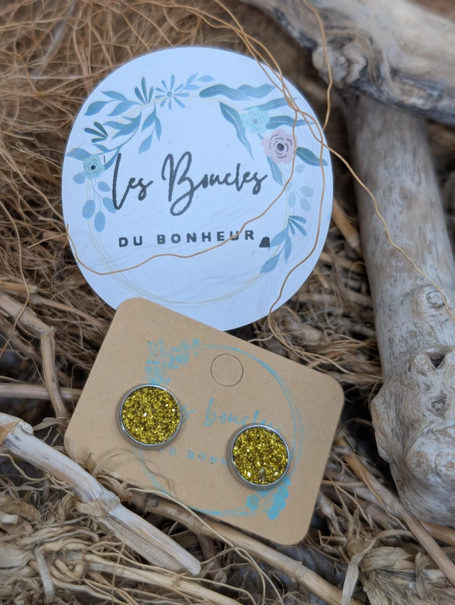 Puces jaune paillettes (pu020)