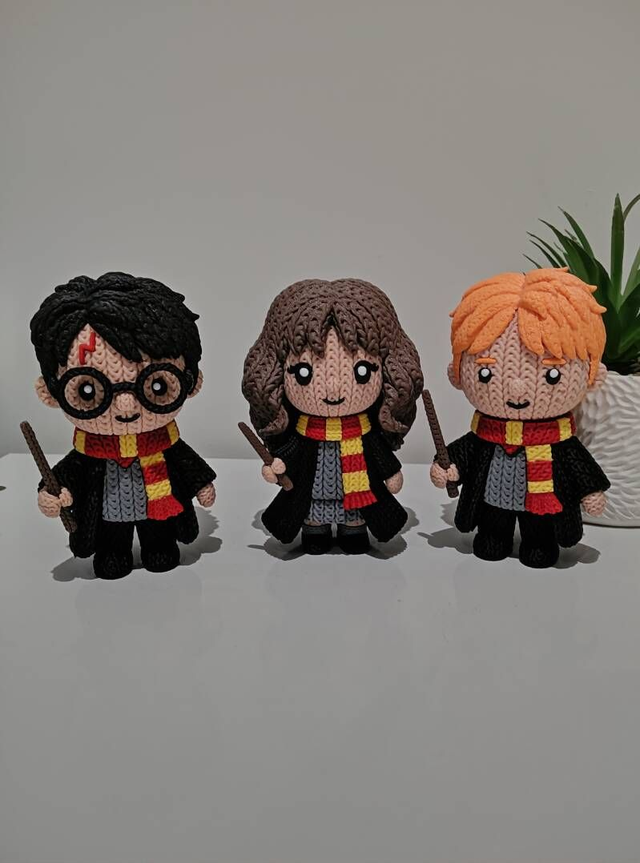 Pack Figurines Harry, Ron & Hermione