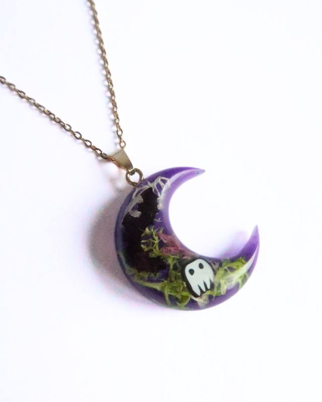 Collier Lune Légendes d'automne 🎃| CO47