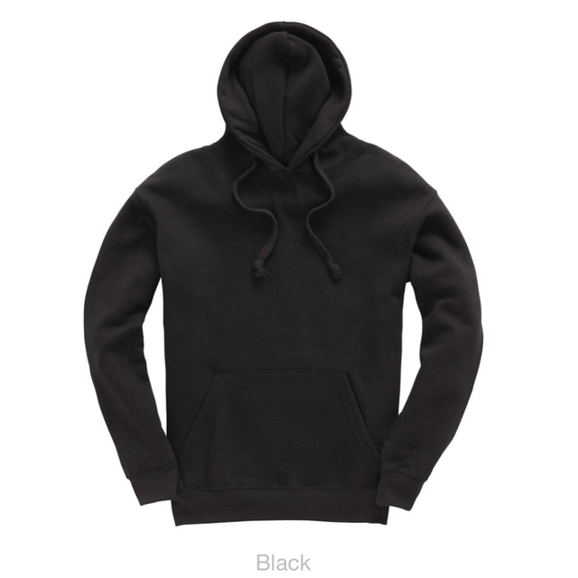 Wardle plain PE hoodie Black 