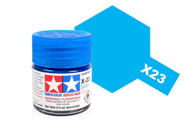 Acrylic Mini X-23 Clear Blue