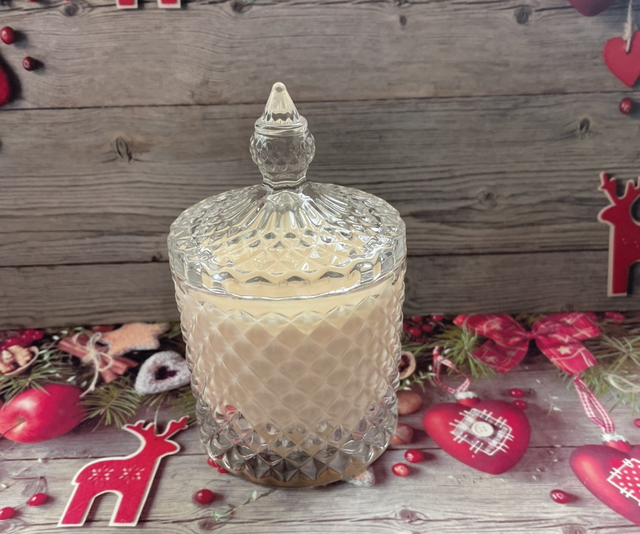 Glass Candle - Winter Night Stars