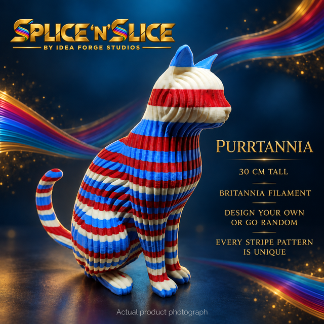 Britannia – 30 cm Striped Cat – ASA-X – UK Made