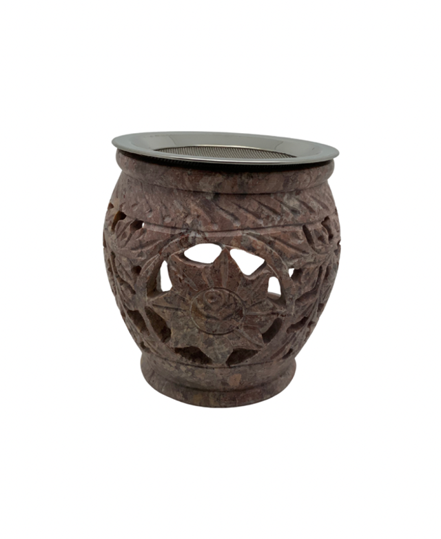 Brûleur d’encens en pierre ollaire « petit edelweiss »