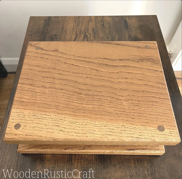 Rustic Reclaimed Oak Jewellery Box