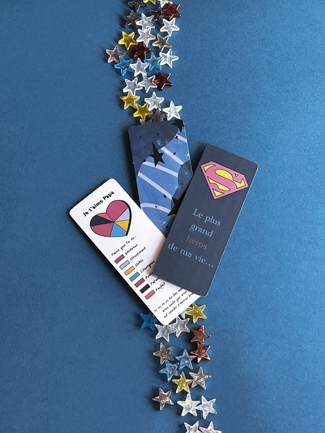 Marque-pages &quot;SuperDad&quot; (3 modèles)