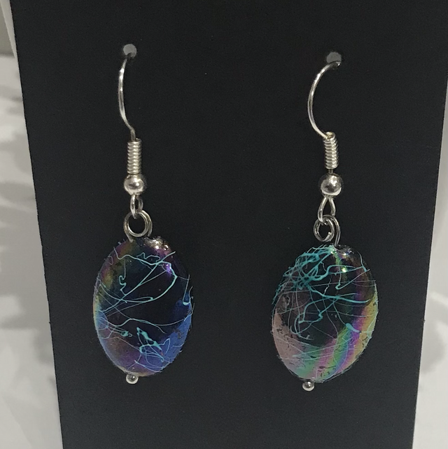 Mixed Blue Dangling Earrings- MBD4955