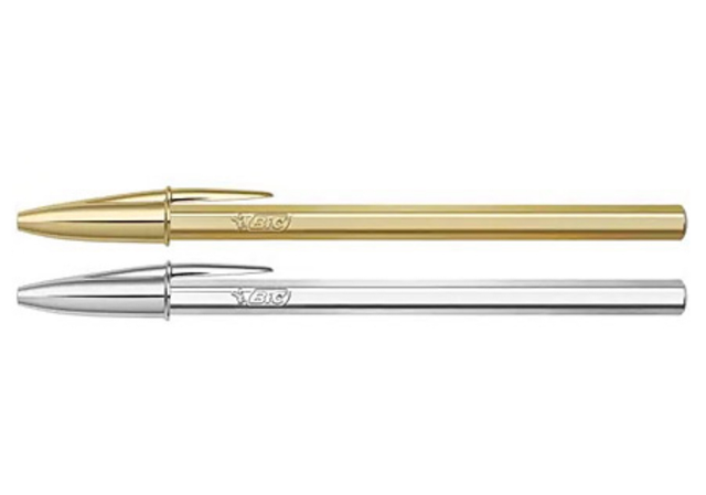 Penna bic Gold e Silver 
