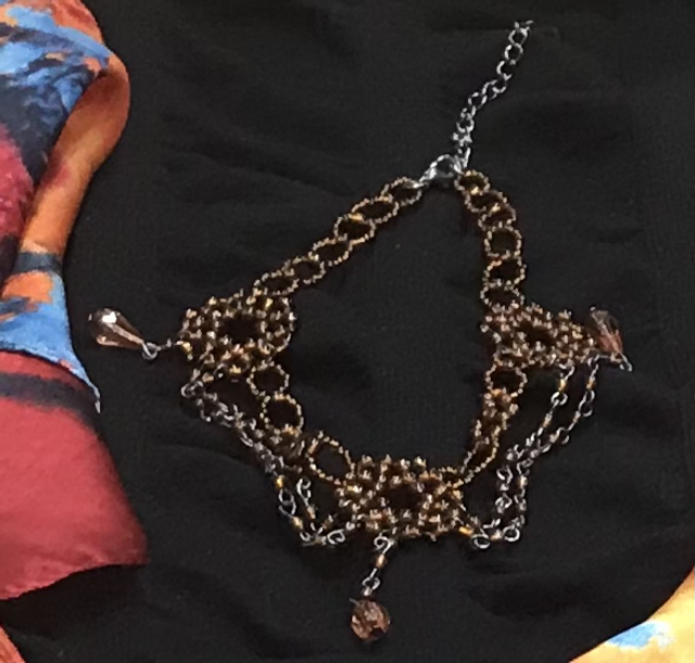 Brown Choker Necklace - NEC96