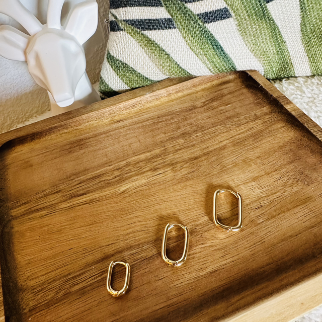 Créoles ovales dorées 