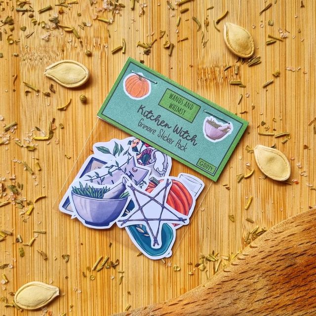Grimoire Sticker Pack - Kitchen Witch 