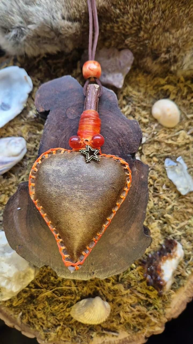 Horse Shamanic Rattle Necklace Rattle with Star Charm