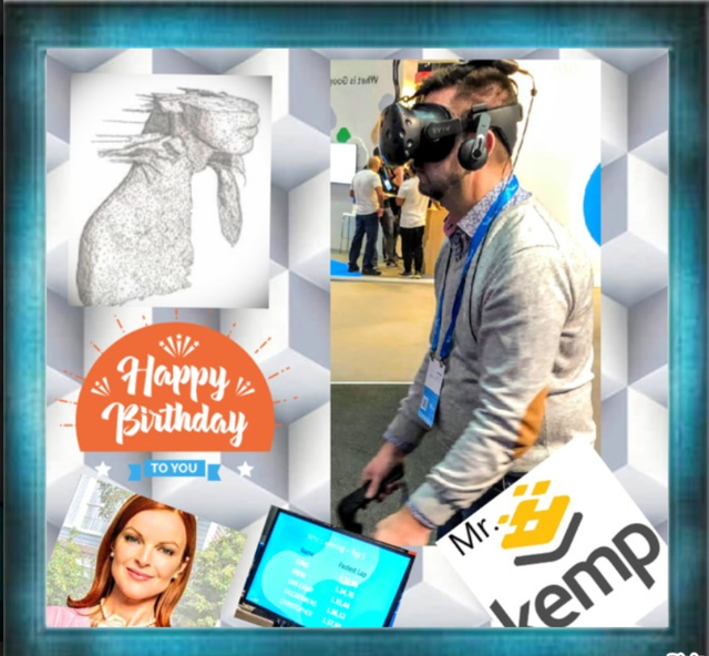 Carte  anniversaire  N'3D