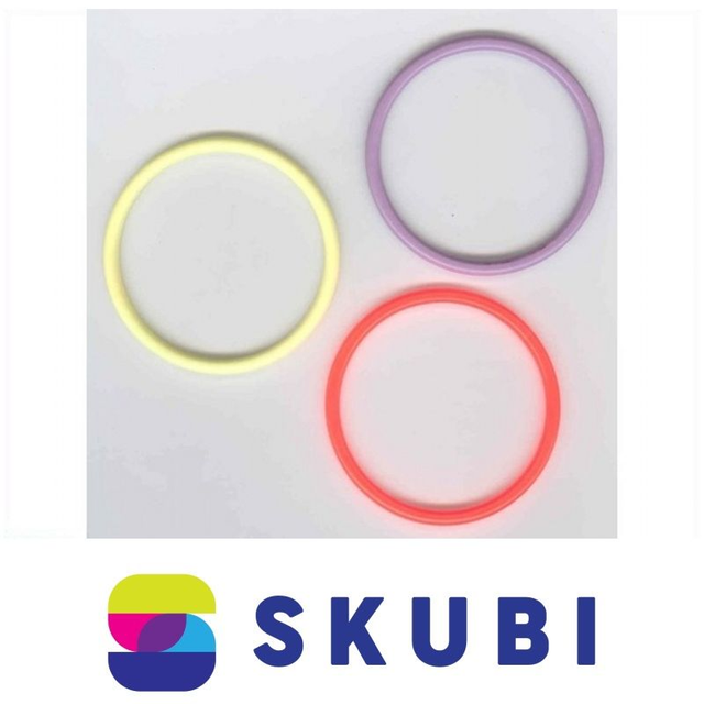 RETRO NÁRAMKY PLASTOVÉ - PEVNÉ, NEOHEBNÉ - 7.6 CM - SADA 3 KS (č. 305)