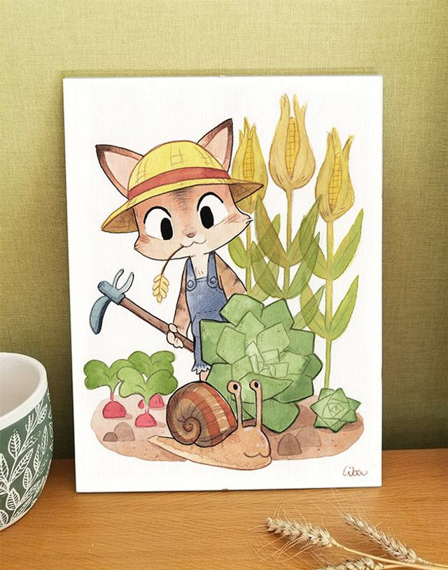 Print | Chat Fermier