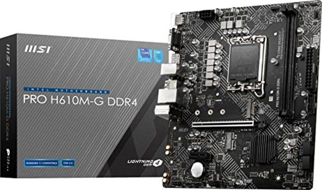 02.1.0030 – Scheda Madre MSI PRO H610M-G DDR4 LGA1700 – Entry Level per Intel 12ª/13ª Gen