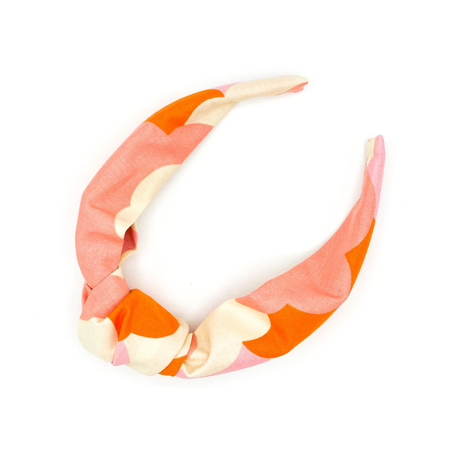 Top Knot Alice Band - Orange Cloud
