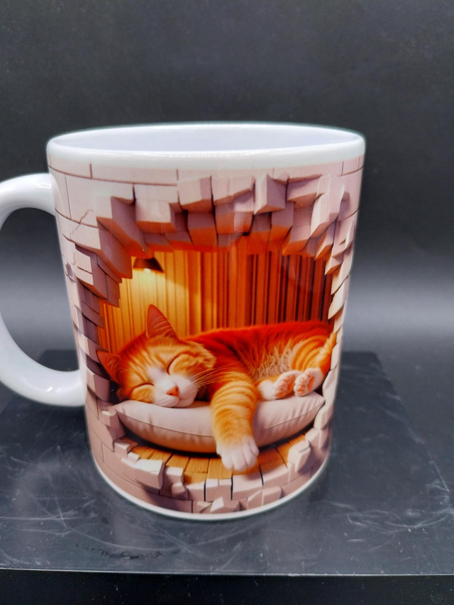 Mug  chat fatigué 