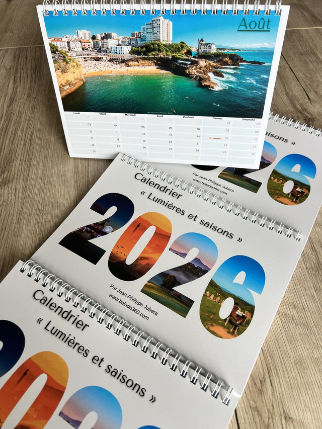 Calendrier chevalet 21x15 – Lumières et saisons 