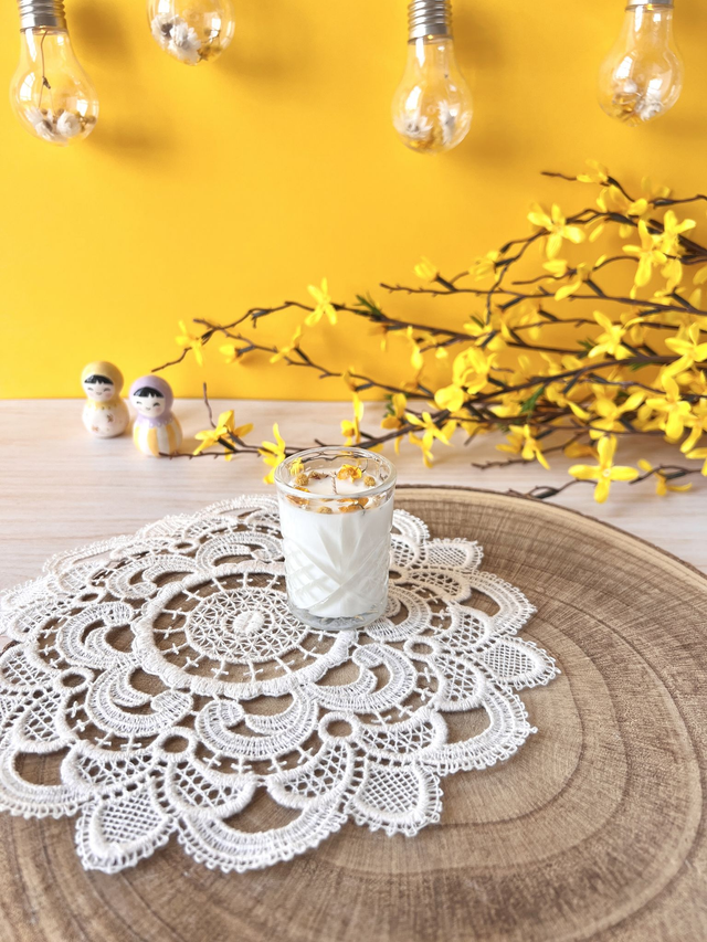 🌼 Bougie Citronnelle - mini verre "facettes"