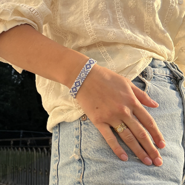 Bracelet Croisillon Lavande