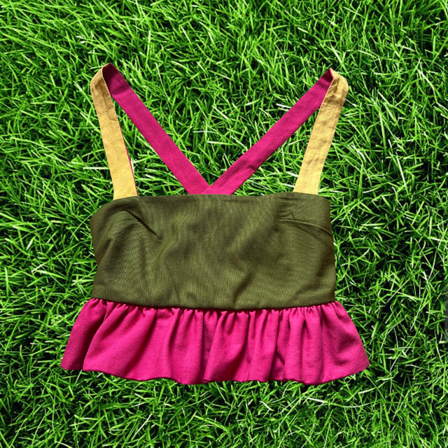 Crop top froufrou - taille 1