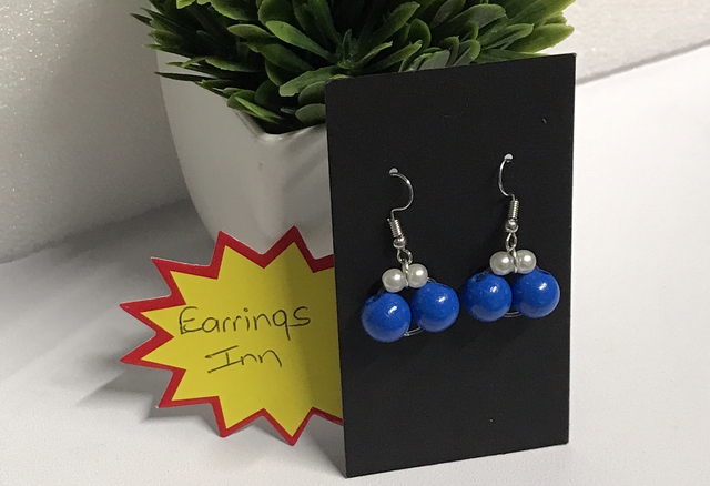 Mixed Blue Dangling Earrings- MBD2156