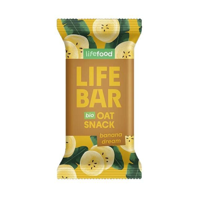  Lifebar avoine banane BIO 40 G / Lifefood / Sans gluten