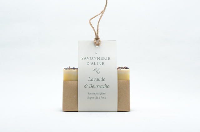 Savon à la lavande et bourrache