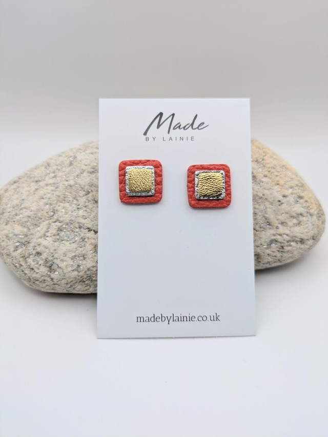 Mosaic Stud Earrings (1)