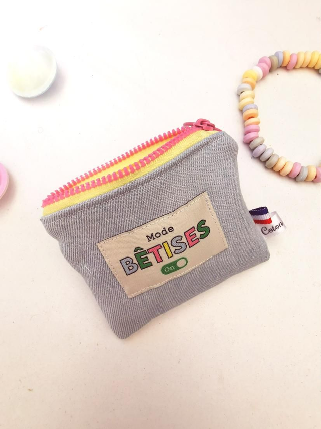 Porte-monnaie ELIOT jeans bleu 