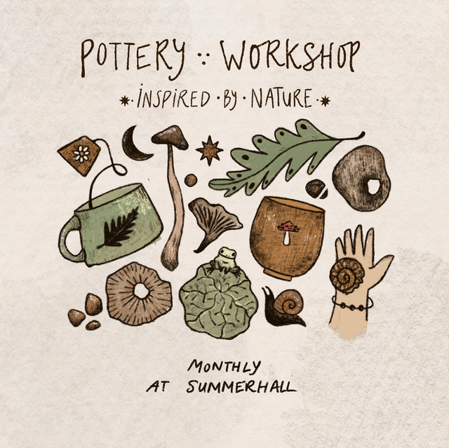 "Inspired by Nature" Pottery Workshop Sunday 25/01/26 (10:30am)