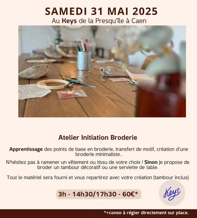 Atelier du 31.05 au KEYS 