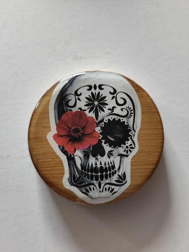 Décapsuleur magnétique frigo Tête de mort 