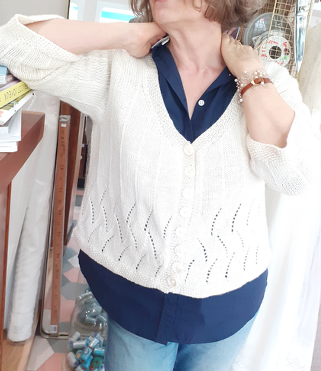 Fiche cardigan Vent Ouest