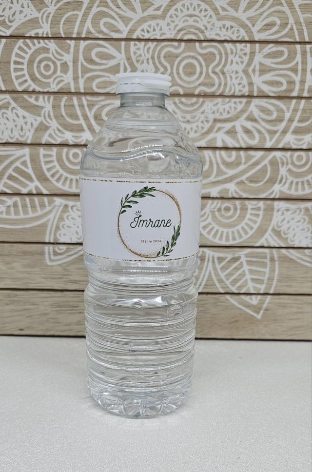 Étiquettes de bouteilles thème fleur