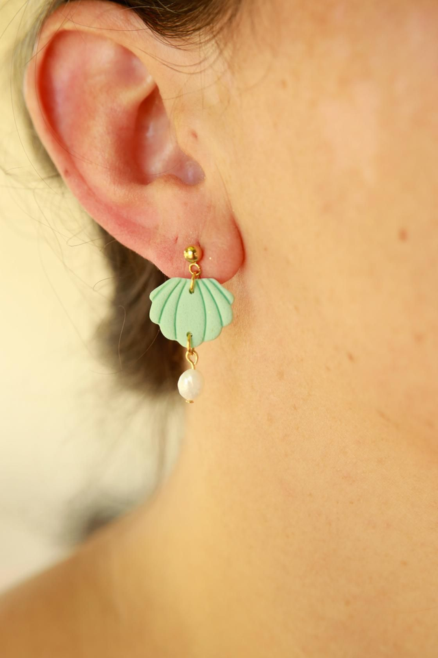 Collection Bord de Mer Coquillage vert 