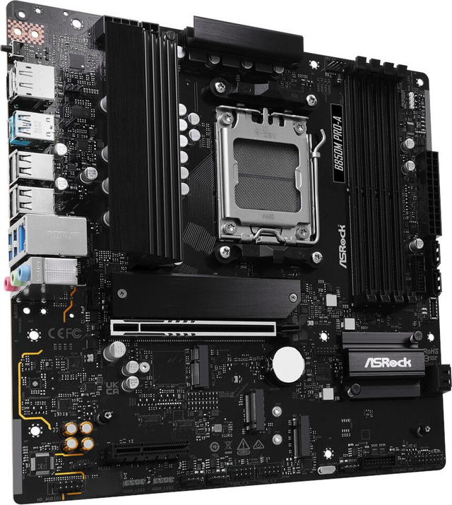 02.2.0130 – Scheda Madre ASRock B850M Pro‑A – Micro‑ATX professionale nera con WiFi 7 per Ryzen 7000/8000/9000