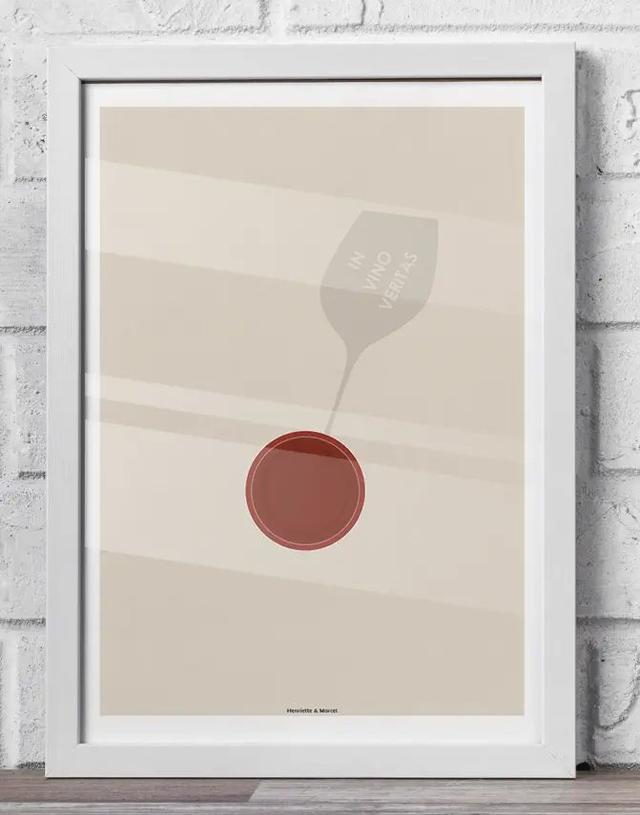 14 - Affiche vin style vintage