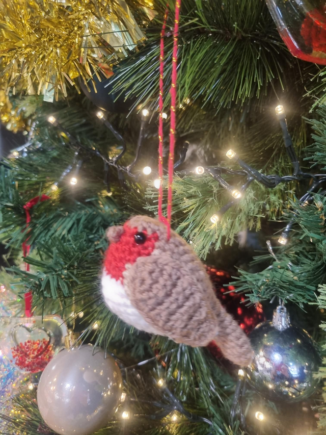 Hand Crocheted Robin