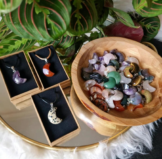 Boxed Moon Pendant 
