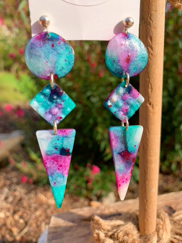 BO Rosie Rose vert nacre - Sur demande