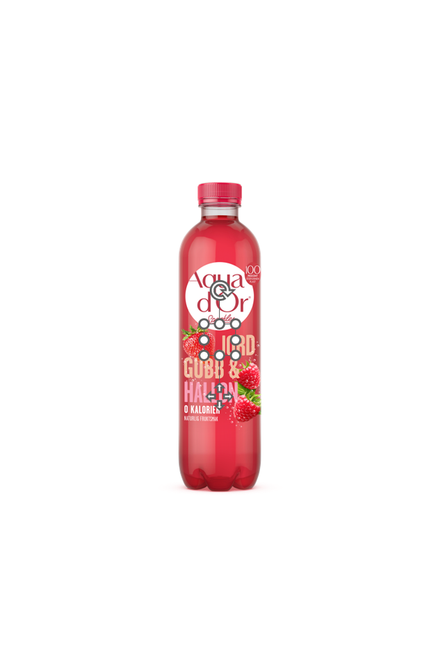 Aqua d'Or Jordgubb Hallon - 500 ml